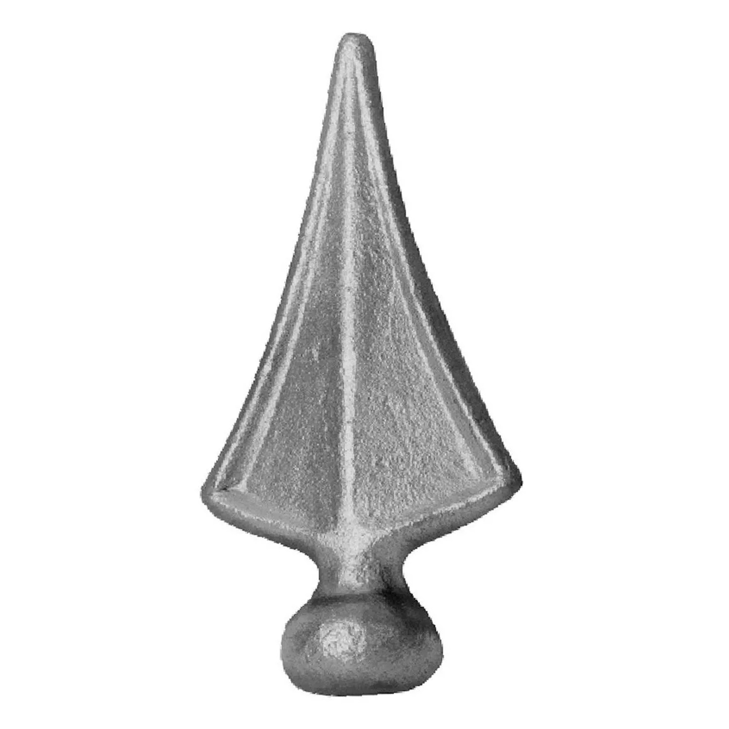 FeNau Zaunspitze 25 mm Rund Rund Mit 110 mm Höhe Stahl Stahl S235JR Roh