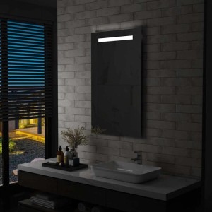 vidaXL Badezimmer-Wandspiegel mit LEDs 60x100 cm 144710