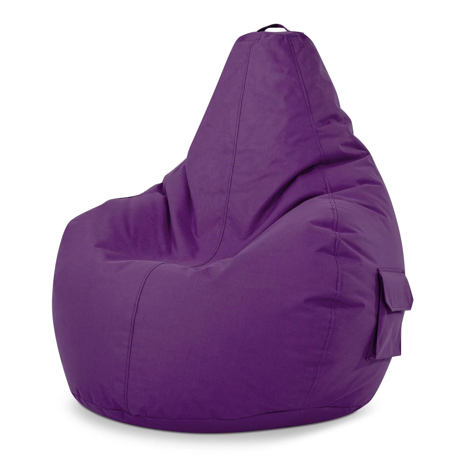 Green Bean Sitzsack Cozy 80 x 70 x 90 cm Wetterfest Waschbarer Bezug Lila