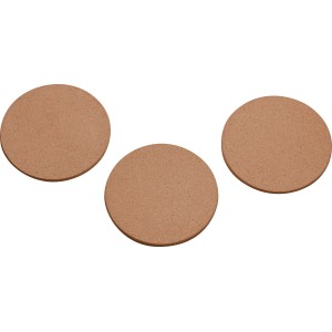 3er Set Kork-Untersetzer, Ø 19cm, Küchenhelfer zum Schutz vor Hitze und Kratzern.