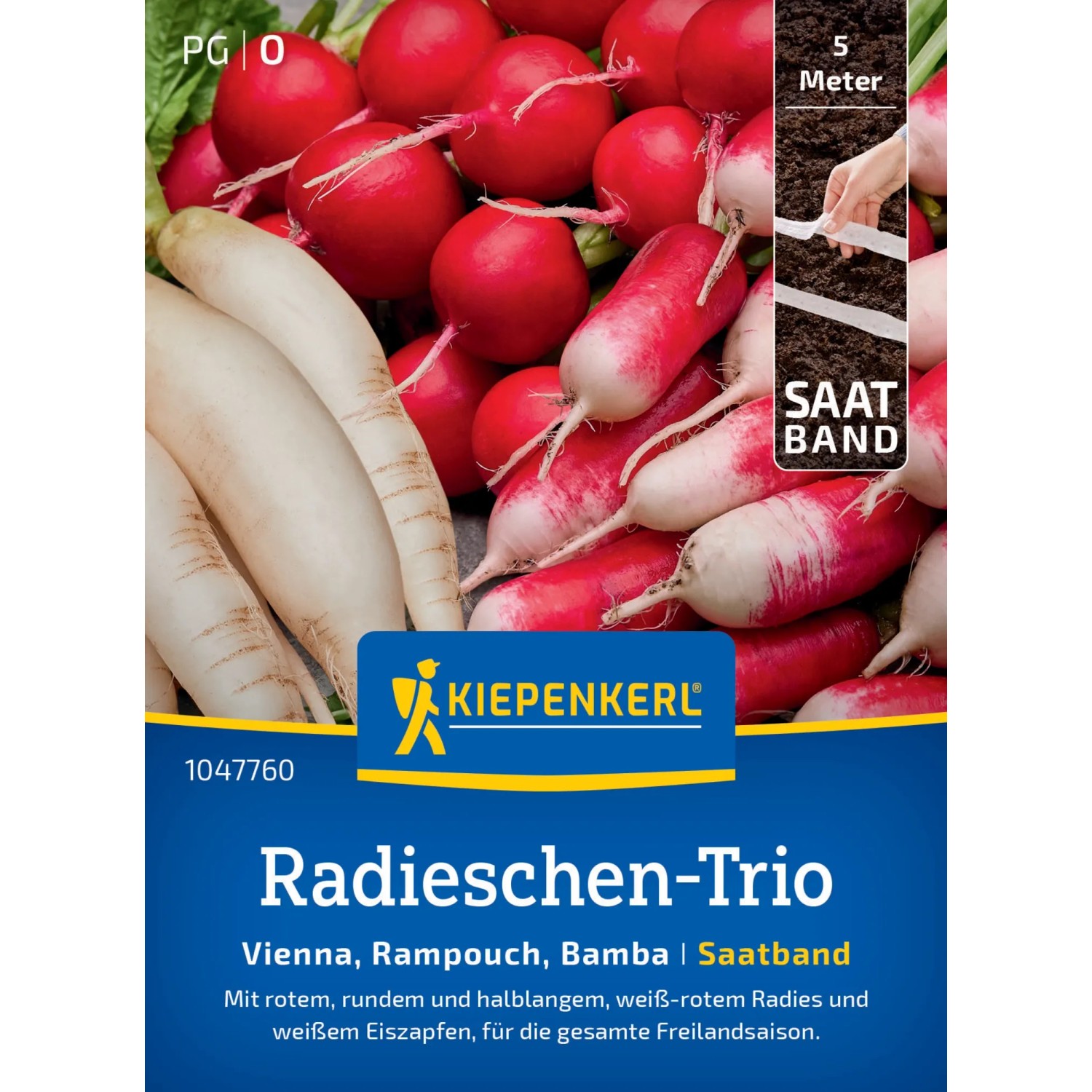 Kiepenkerl Radieschen-Trio Vienna Rampouch Bamba Saatband