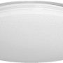 Weiße, runde Ledvance Smart+ WiFi Deckenleuchte Orbis Sparkle, 46 cm, mit Glitzereffekt.