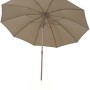 Siena Garden Marktschirm, Ø 270 cm, Taupe. Sonnenschirm mit Schieber zum Öffnen und Schließen.