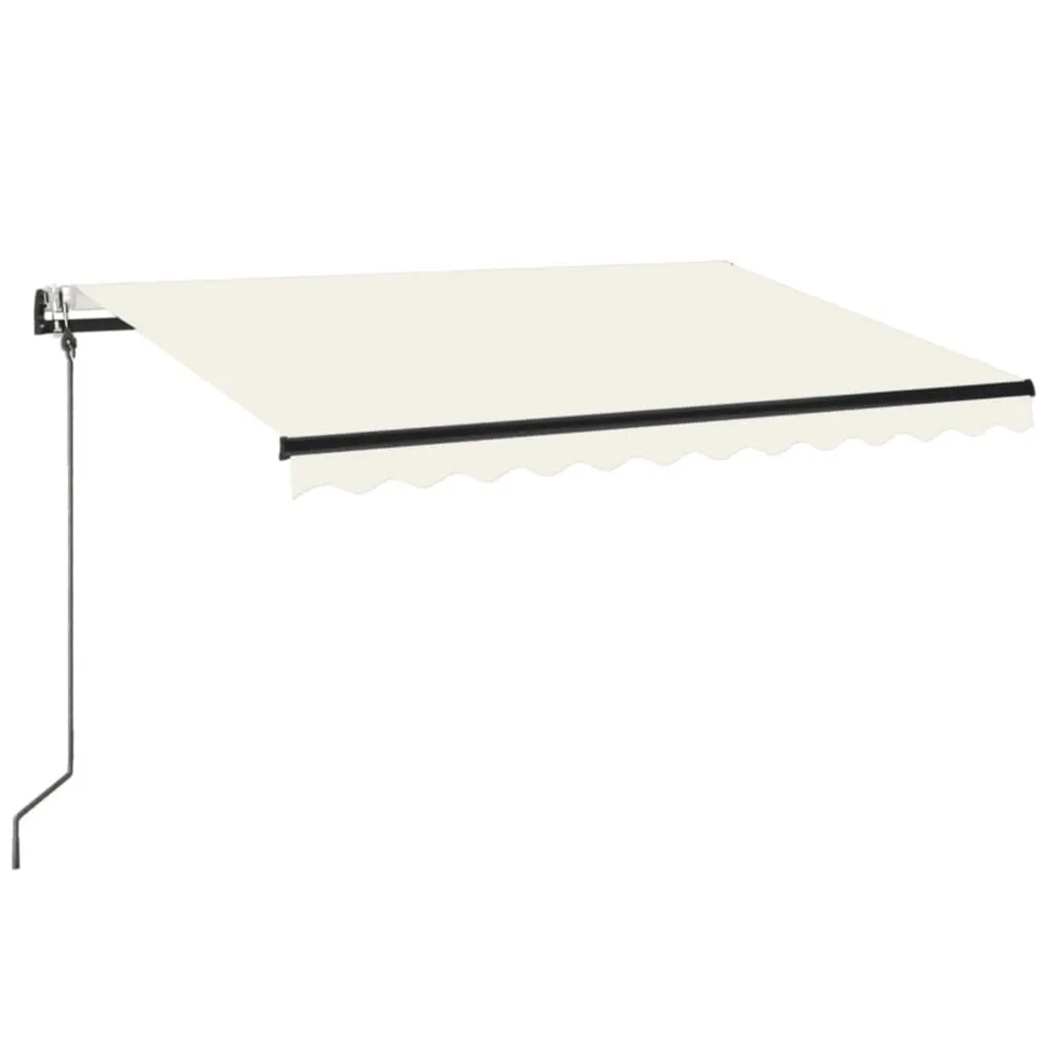 vidaXL Automatische Markise mit LED & Windsensor 350x250 cm Creme 3069092