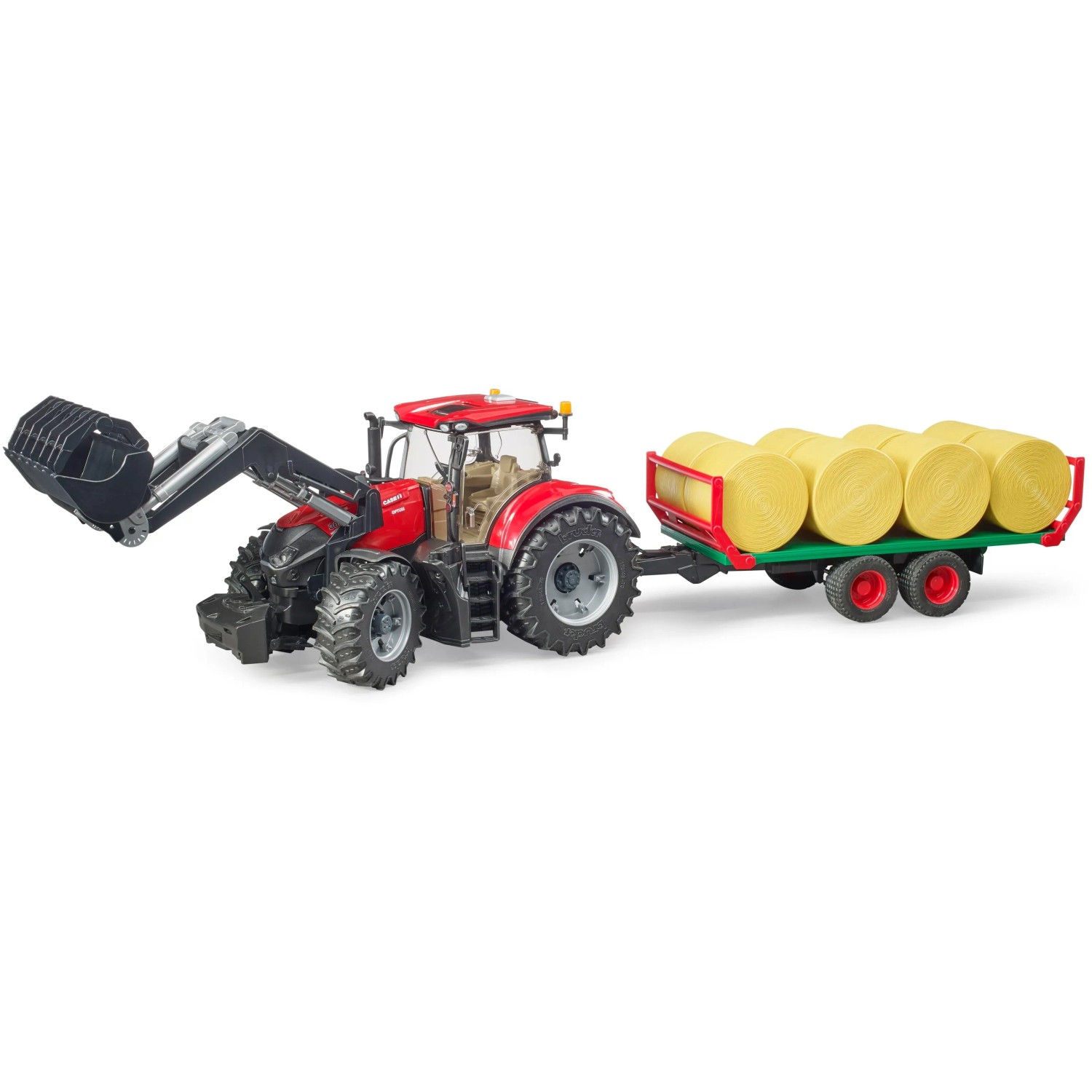 Bruder Spielzeug Miniatur-Traktor Case IH Optum 300CVX Frontlader