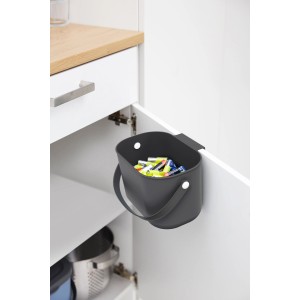 Rotho Bioabfallbehälter Albula 3,2 l Anthrazit