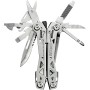 Geöffnetes Gerber Multi-Tool Suspension Nxt mit 15 Werkzeugen aus Edelstahl.
