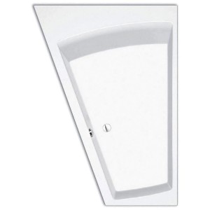 Steinkamp Eckbadewanne, 180x130 cm, Ecke links, Acryl, weiß matt.