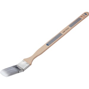 LUX Eckenpinsel Lack 50mm mit hellem Holzgriff und Kunstborsten für präzises Lackieren.