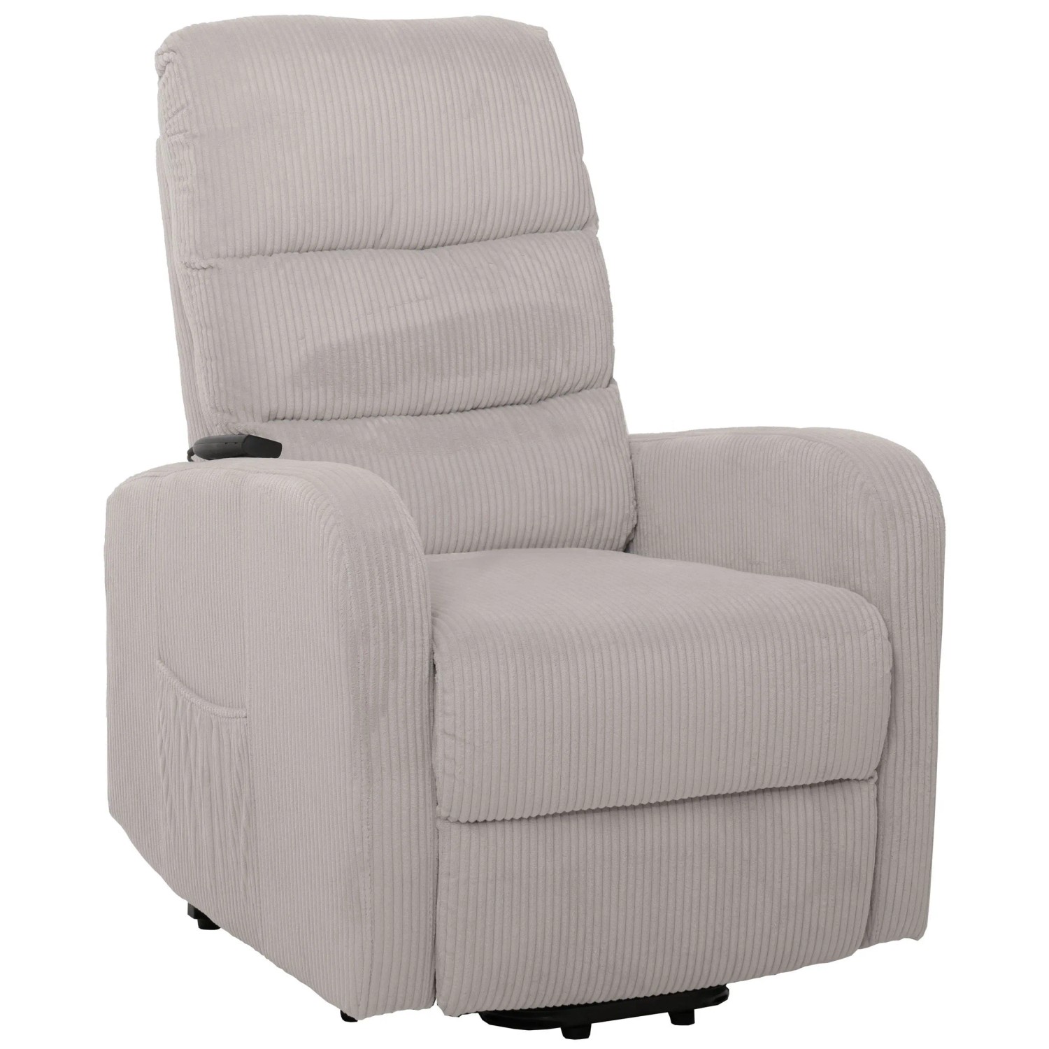 MCW Fernsehsessel K62 Liegefunktion Aufstehhilfe Metall Stoff/Textil Hellgrau