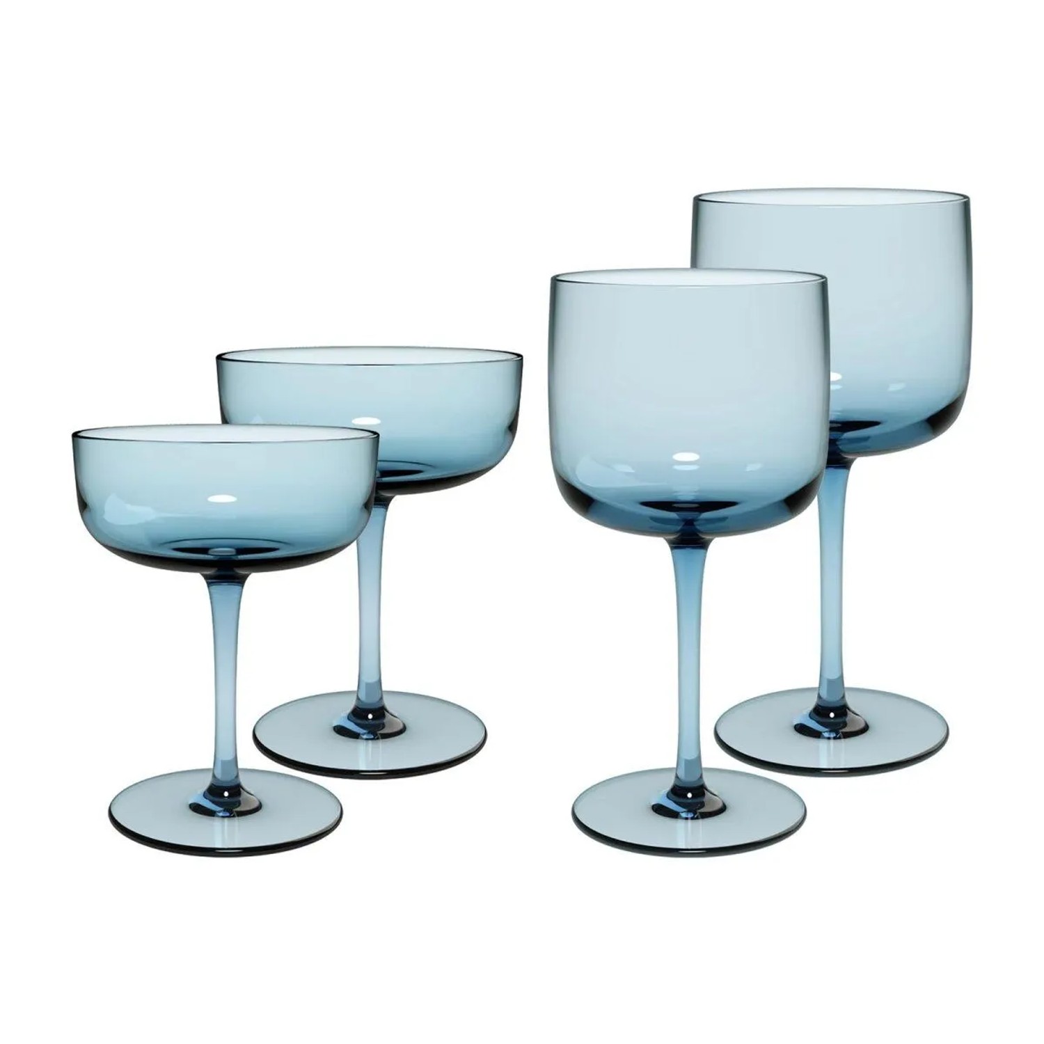 like. by Villeroy & Boch Like Glass Wein- und Sektgläser Set 4-teilig Ice