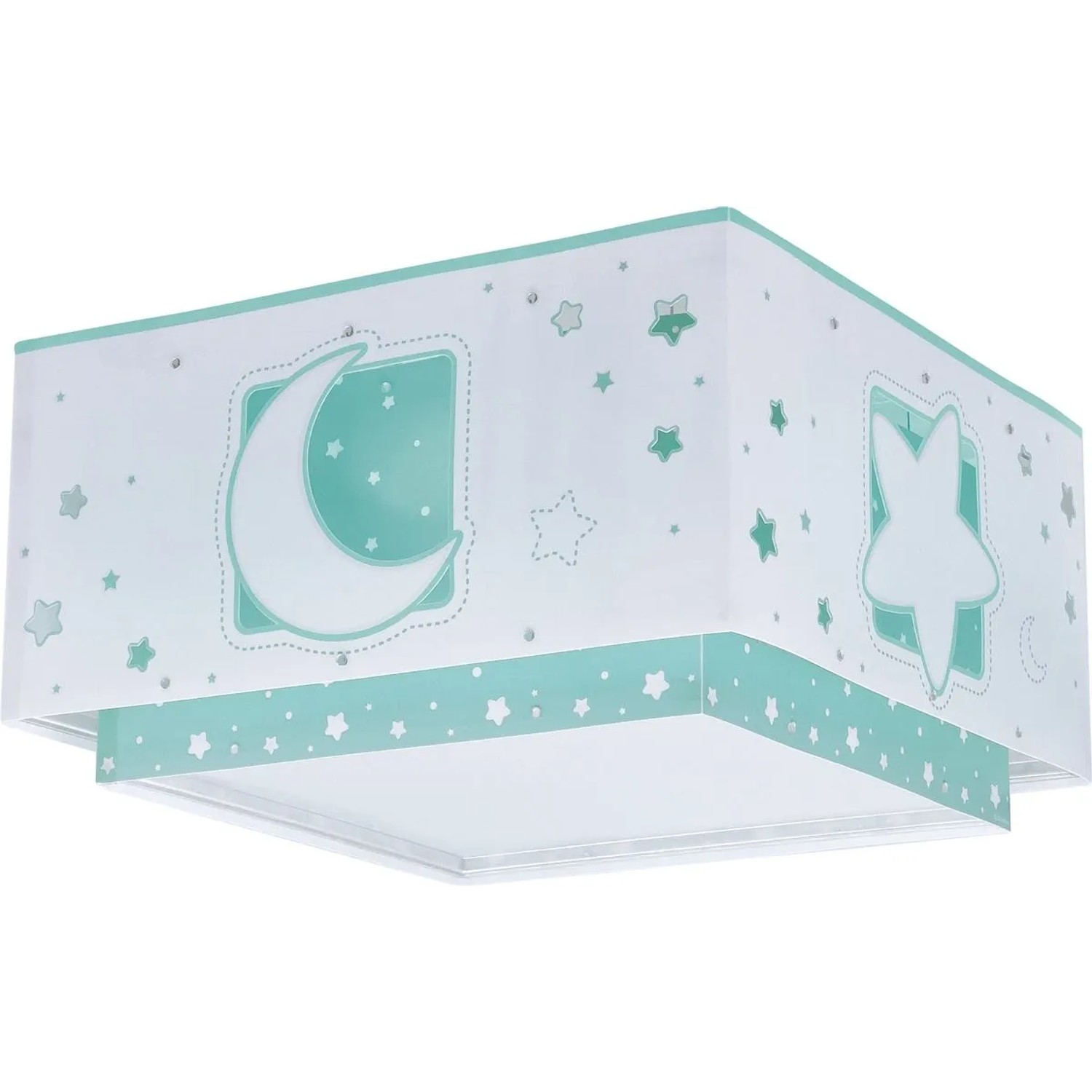 Dalber  Deckenleuchte Kinder Luna und Sterne Grün