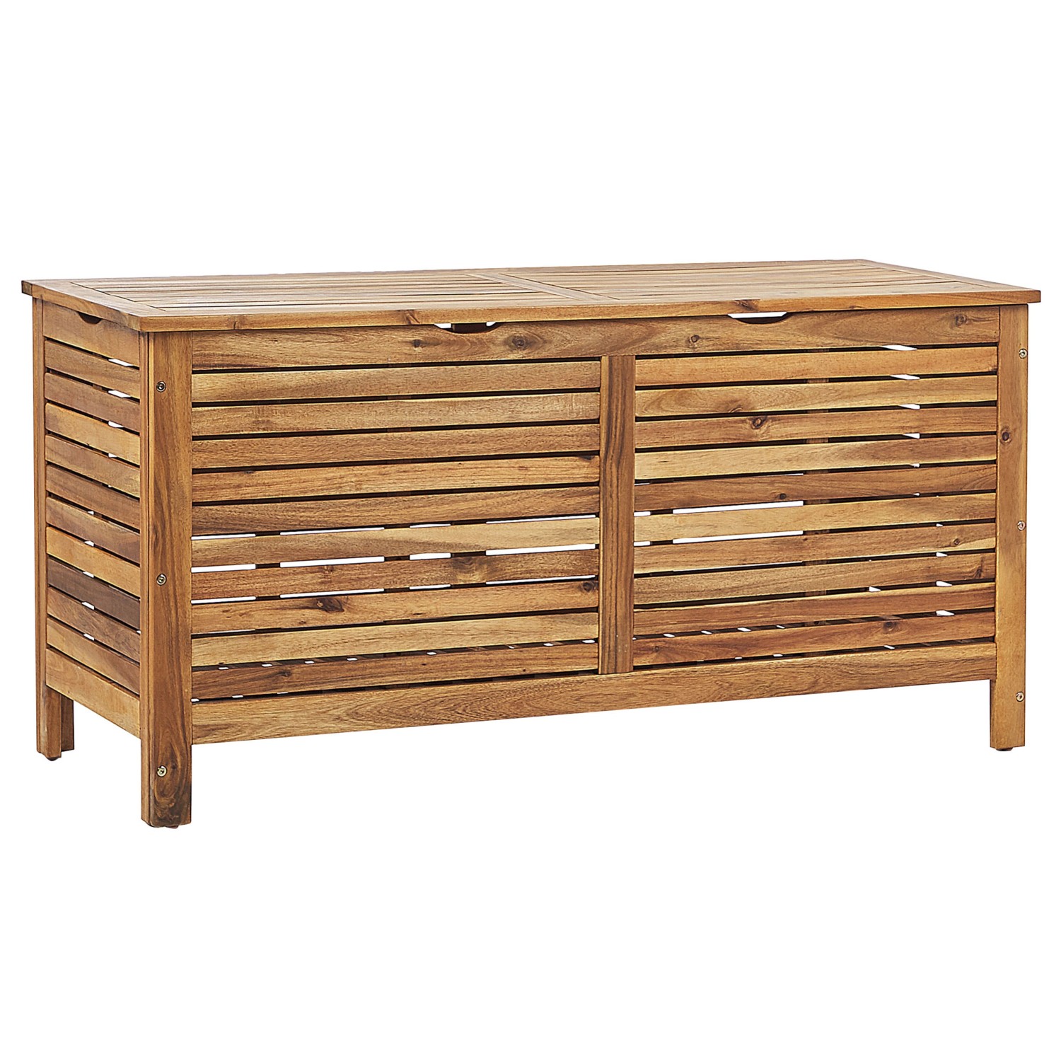 Beliani Truhe RIVIERA Heller Holzfarbton 48x130x64 günstig online kaufen