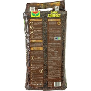Sack Compo Sana Compact Qualitäts-Blumenerde, 25 l, Universalerde für Zimmer-, Balkon- und Gartenpflanzen.