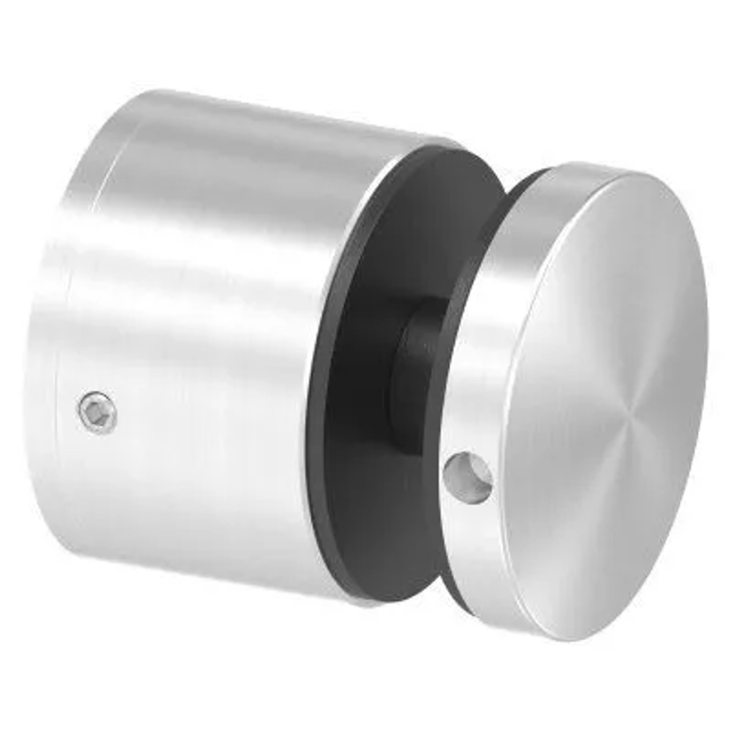 FeNau Glaspunkthalter Edelstahl V4A Ø 52 mm Klemmbereich 12,0-25,52 mm Flach Verstellbar