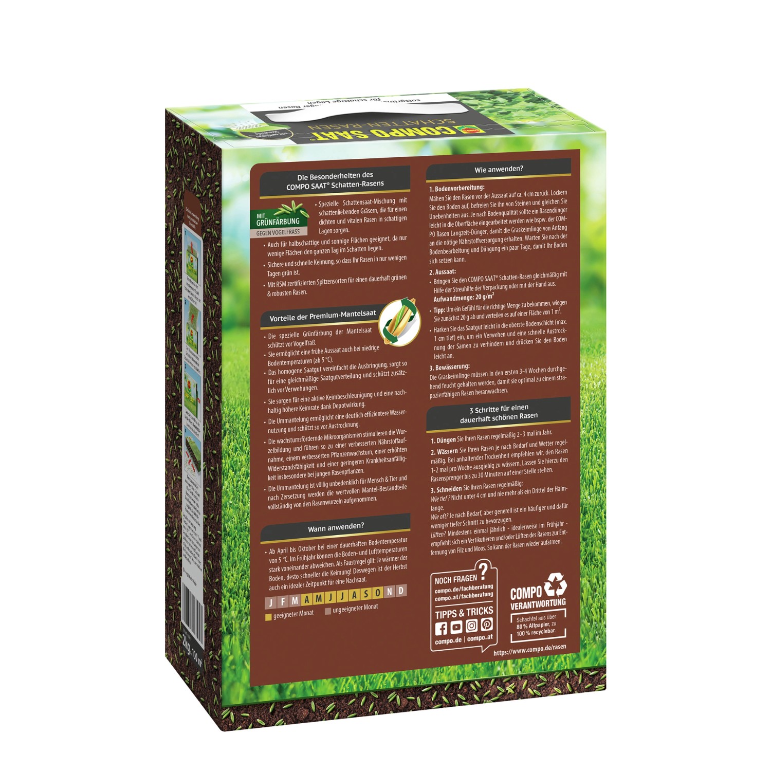 Compo Saat Schatten-Rasen 2 kg_2