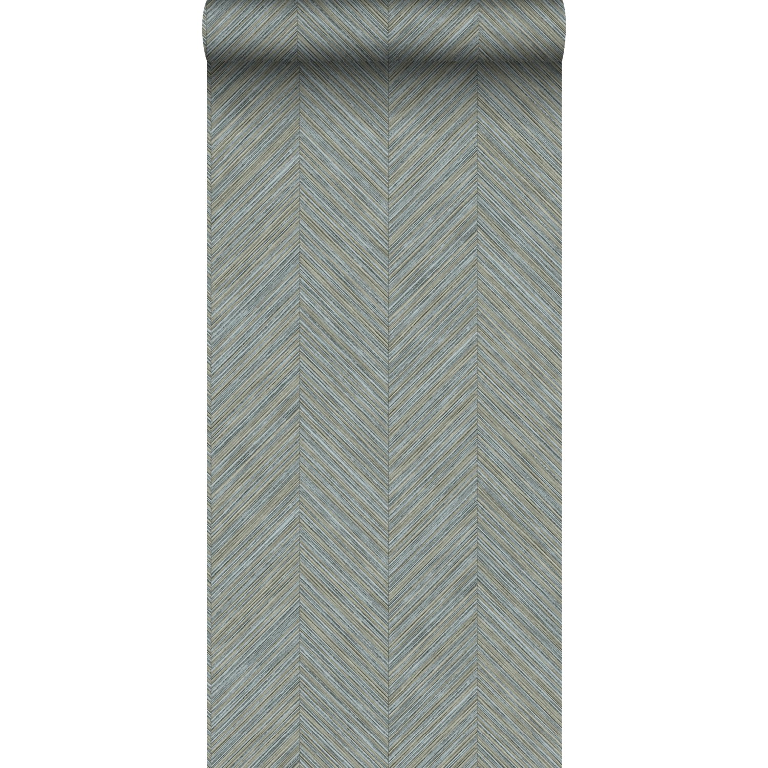 Sanders & Sanders Tapete Fischgrätmuster Graublau 53 cm x 10 m günstig online kaufen