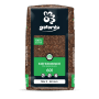 Galamio Kiefernrinde 60l, dunkler Rindenmulch aus Kiefer für Garten und Beete, Körnung 5-60 mm.