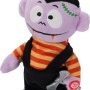Halloween Figur, 20 cm, lila Vampir mit Sound und Bewegung.