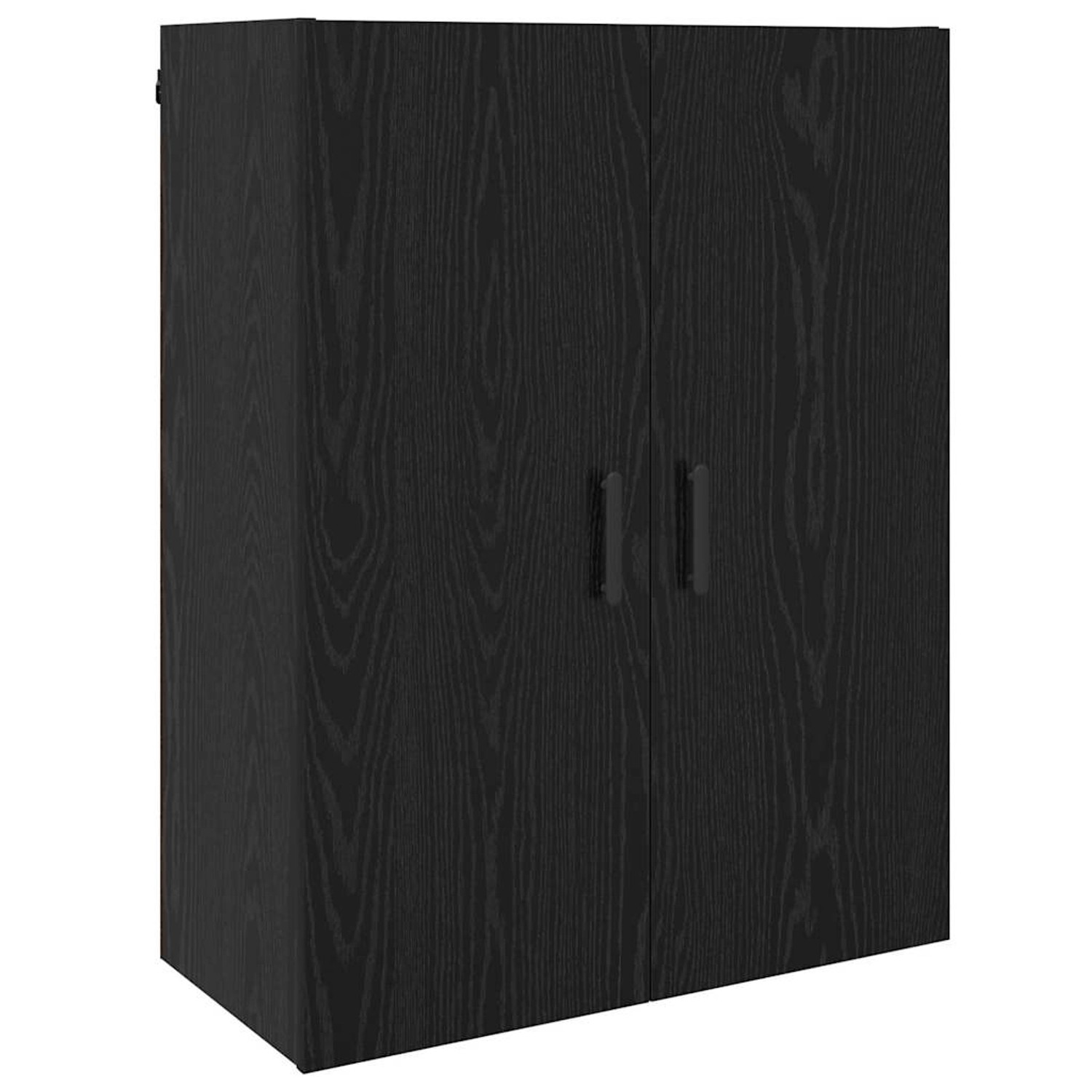 vidaXL Wandschrank Schwarz Eichen-Optik 69,5 x 34 x 90 cm 879521 günstig online kaufen