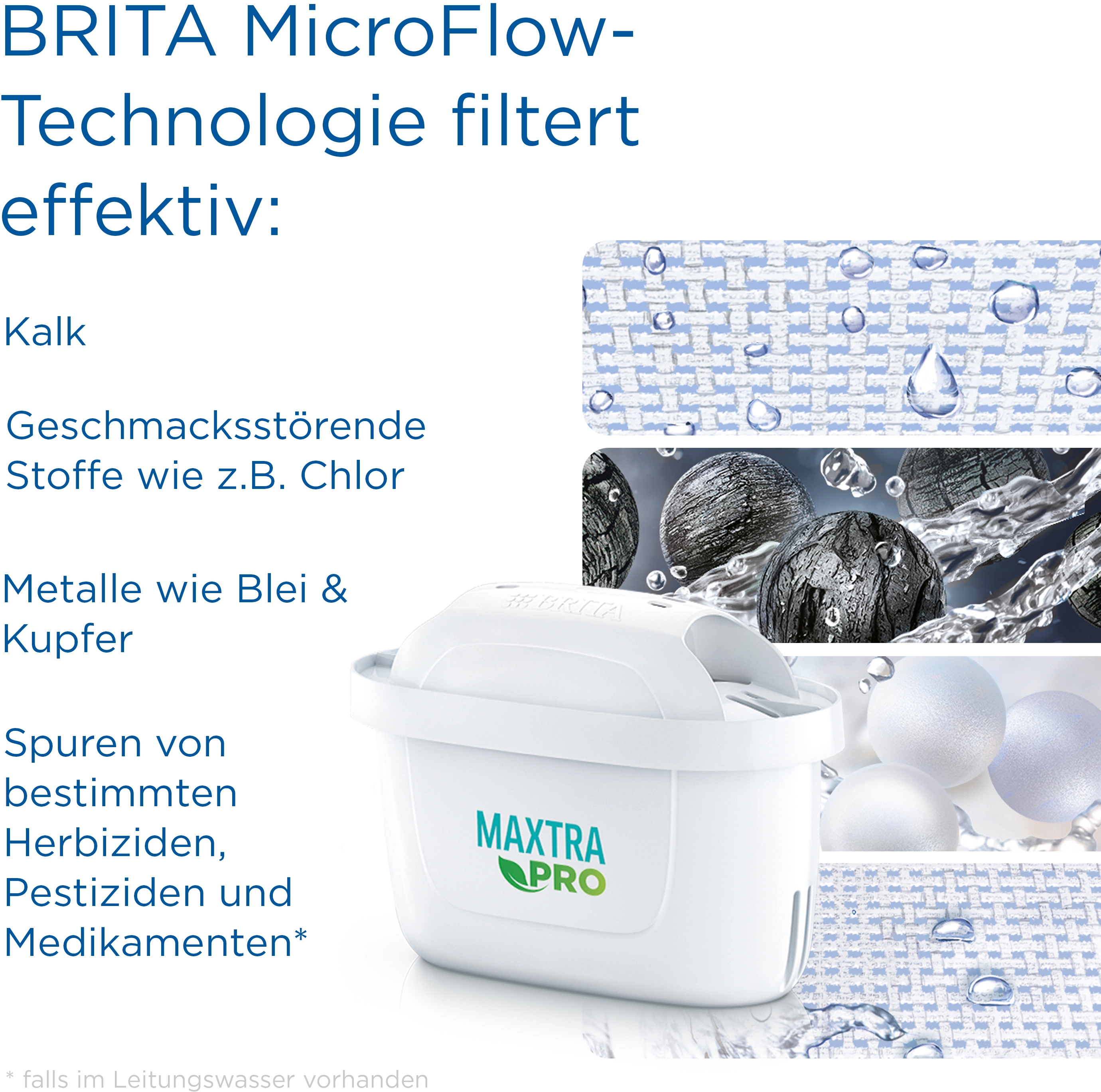 Caraffa filtrante 2,4 L Marella Brita - con 6 filtri Maxtra Pro All in 1 -  Kasanova