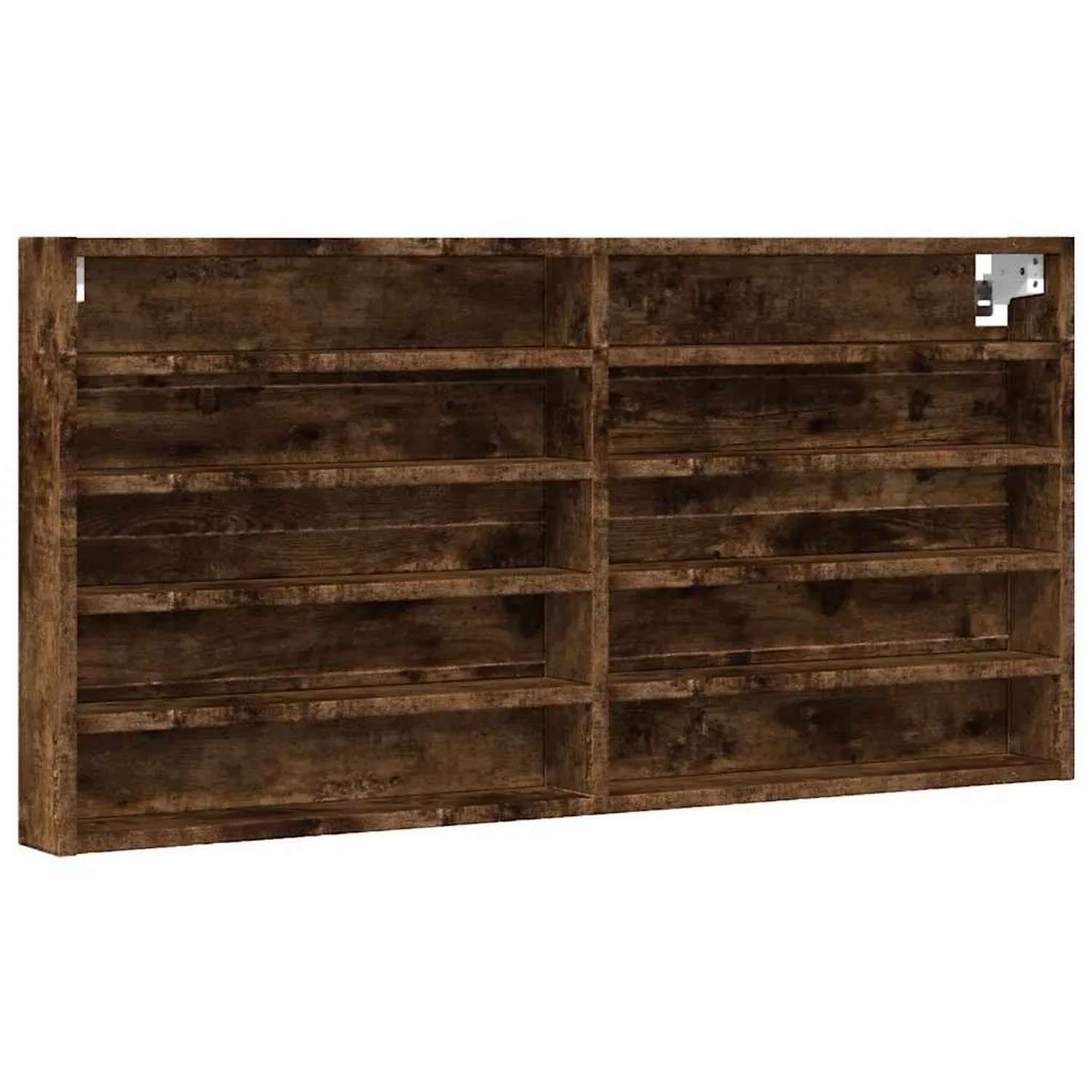 vidaXL Vitrinenschrank Räuchereiche 100x8,5x50 cm Holzwerkstoff 847951