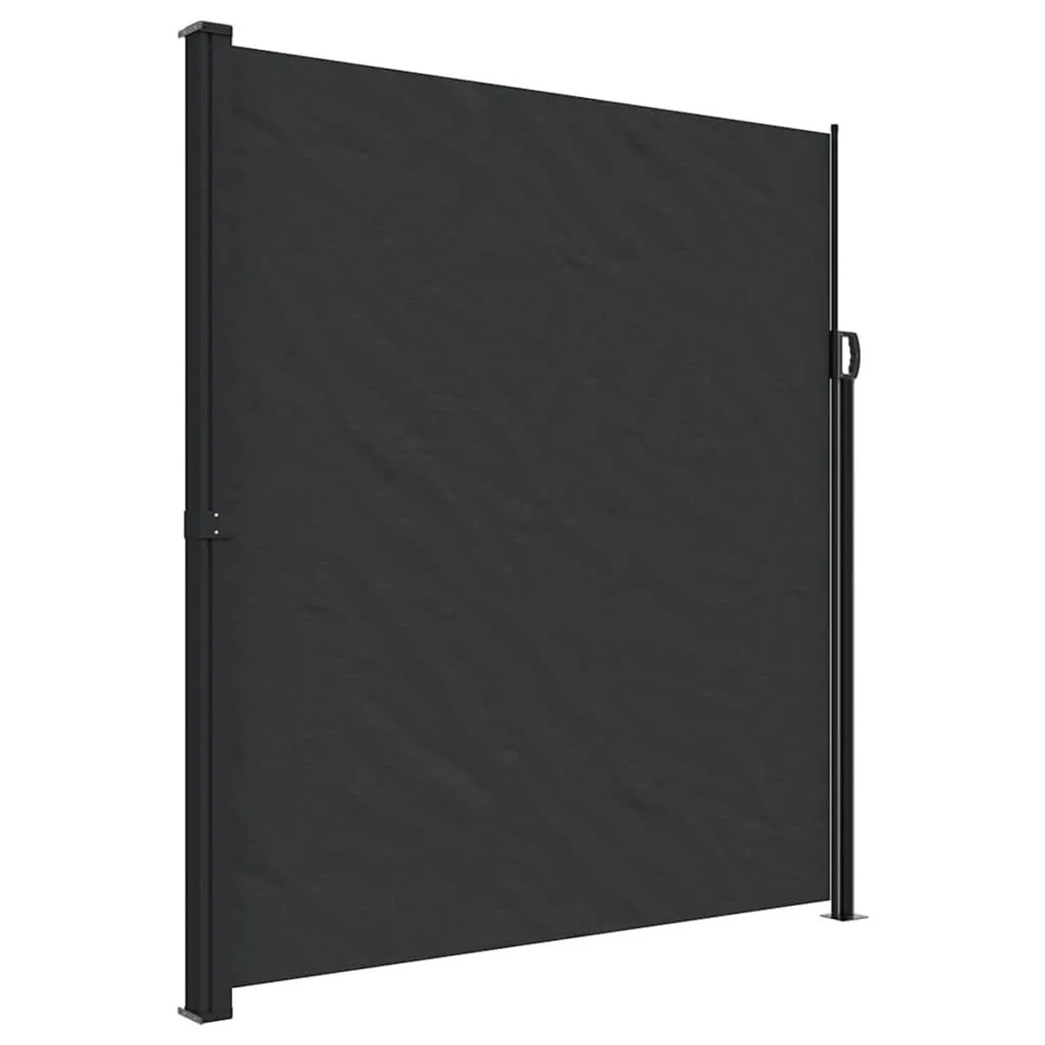 vidaXL Seitenmarkise Ausziehbar Schwarz 220x300 cm 4004369