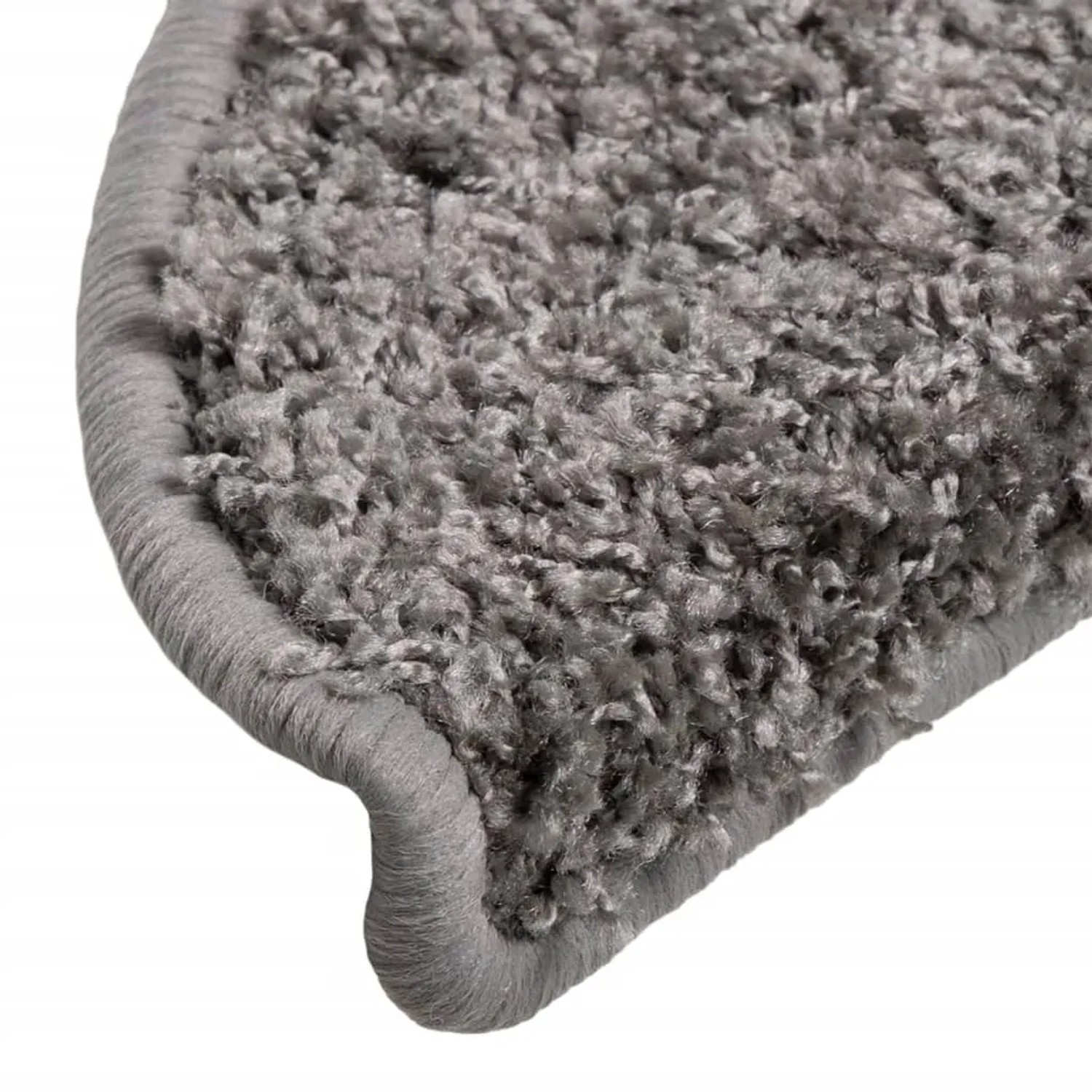 Graue VidaXL Treppenmatte, 56x17 cm, aus Polypropylen. Stufenmatte für mehr Sicherheit.