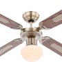 Deckenventilator Champion Eiche, 106,6 cm, mit Lampe und Zugketten für den OBI Online-Shop.