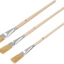 LUX Emaillepinsel-Set, 3 Pinsel mit Holzgriff in verschiedenen Größen.