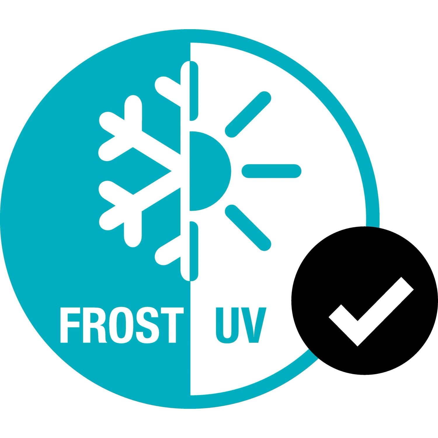 Symbol für Frost- und UV-Beständigkeit der Gardena Schlauchbox.