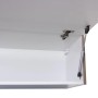 Flex-Well Hängeschrank Lara, 100cm, geöffnet, mit Gasdruckfeder. Anthrazit/San Remo Eiche Dekor.