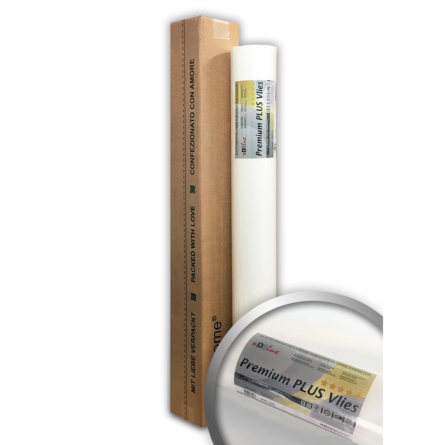 PROFHOME Malervlies Renoviervlies 160 g Profhome PremiumVlies Plus Glattvli günstig online kaufen