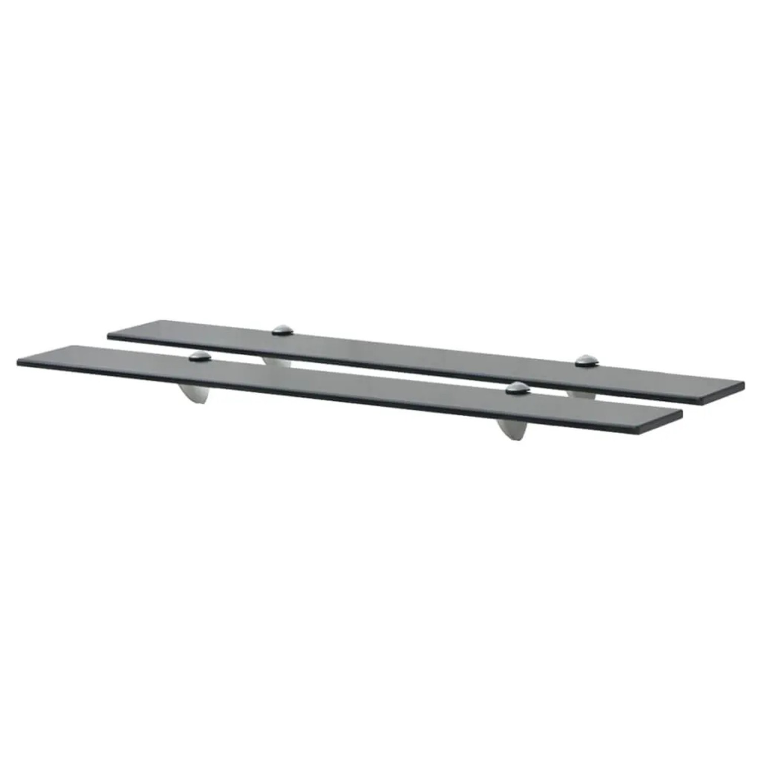 vidaXL Schweberegale 2 Stk Glas 80x20 cm 8 mm 3051531
