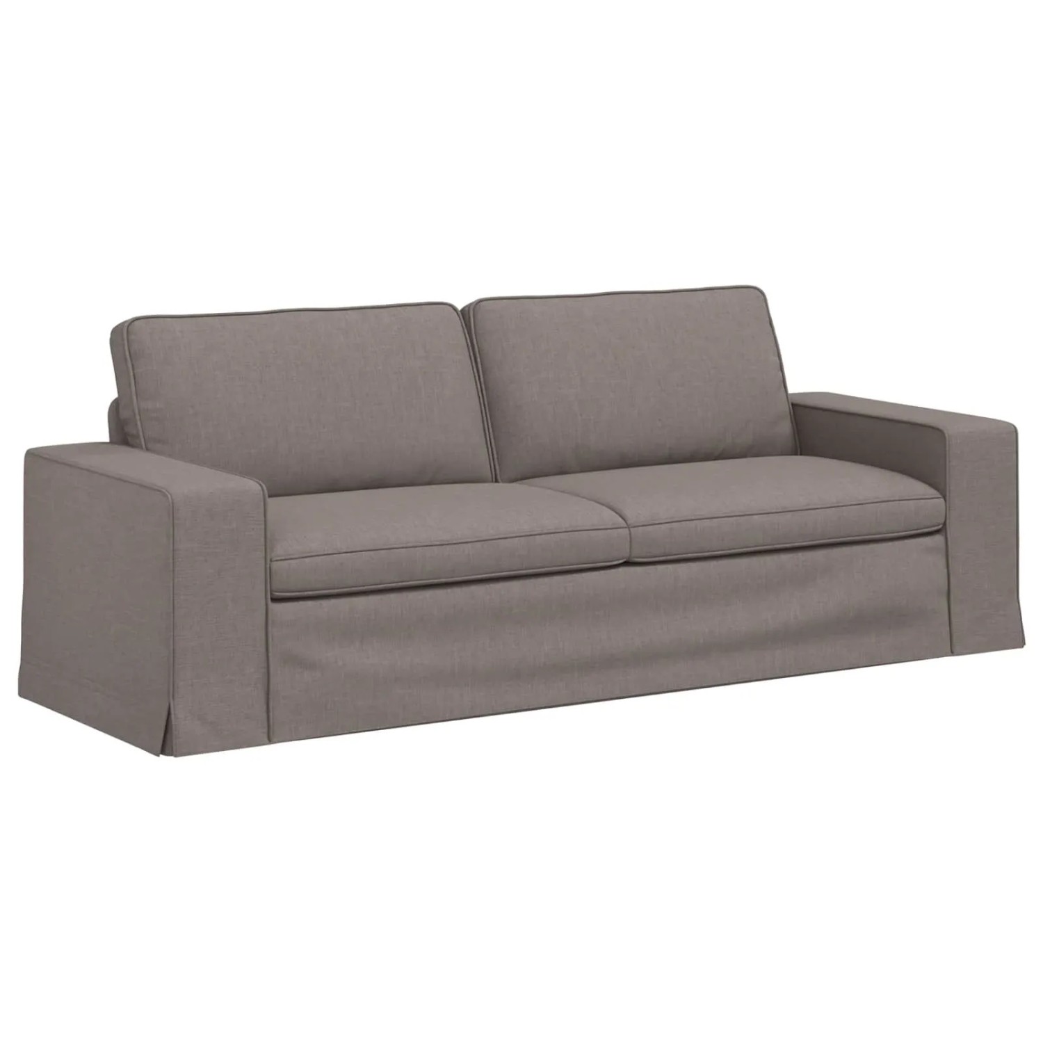 vidaXL Sofa Taupe 222 x 80 x 82 cm Stoff 42024401