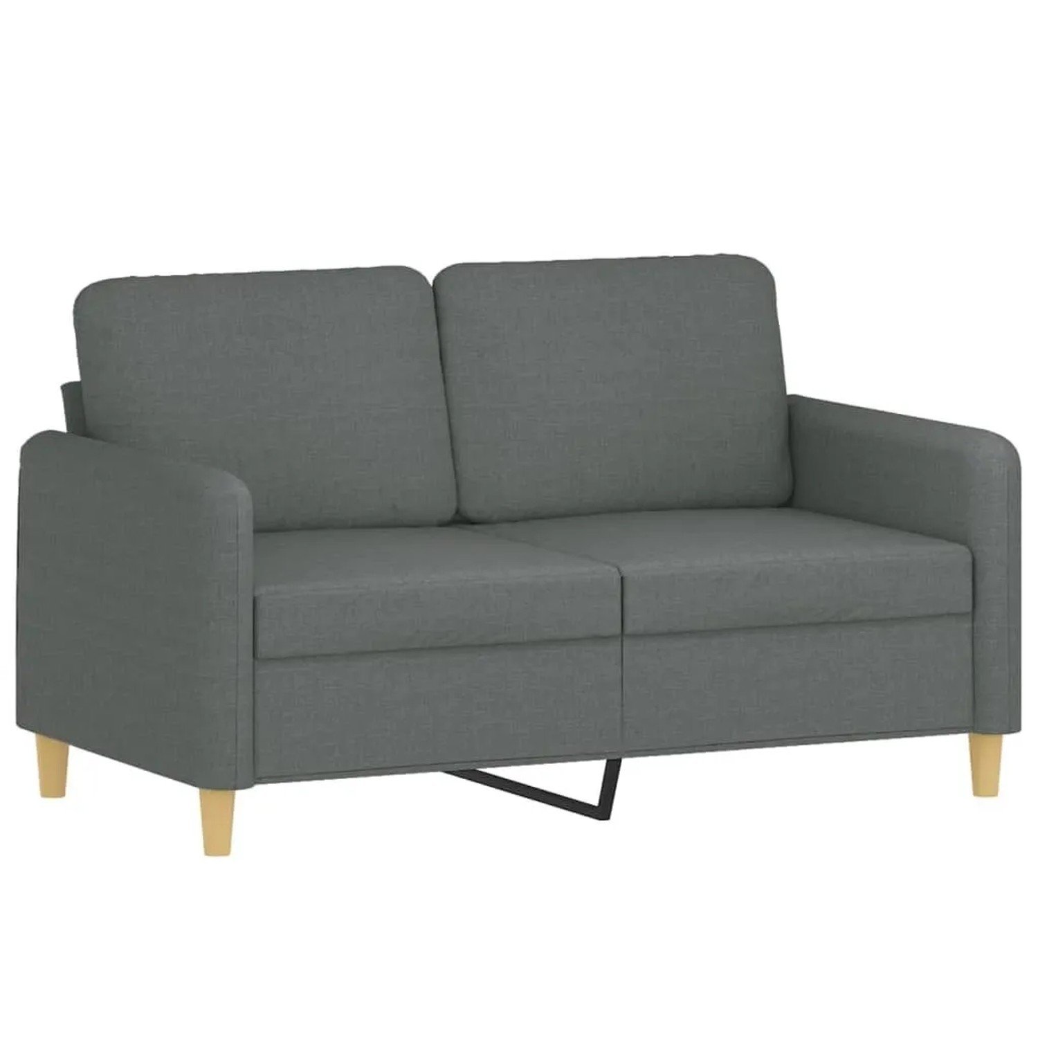 vidaXL 2-Sitzer-Sofa Dunkelgrau 120 cm Stoff 359471 günstig online kaufen