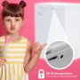 Tronitechnik Gefriertruhe Borgar Pro mit Kind und Eis, Detailansicht Schloss