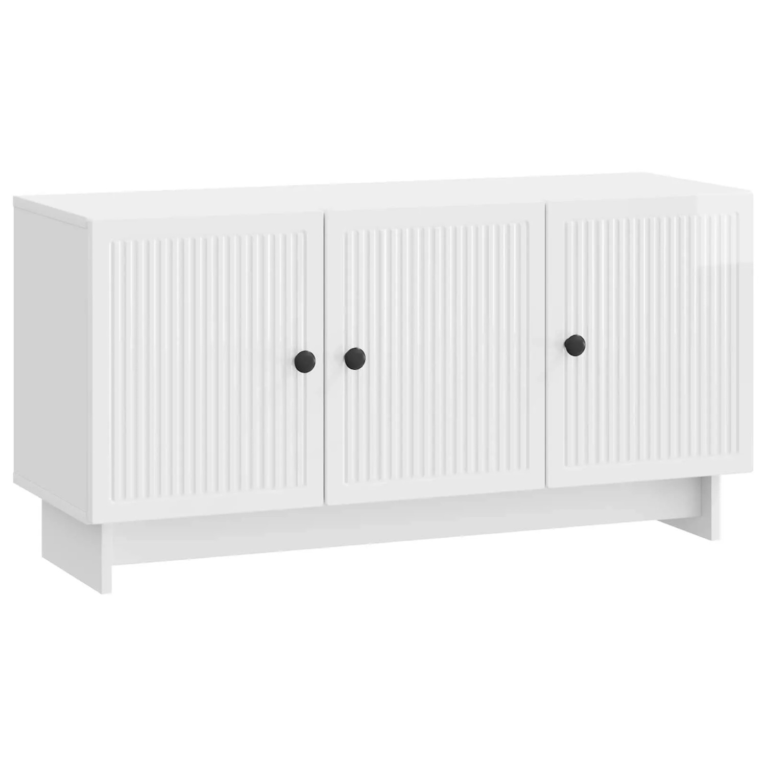 vidaXL TV-Schränk Hochglanz Weiß 99 x 34,5 x 50 cm Holzwerkstoff 894029