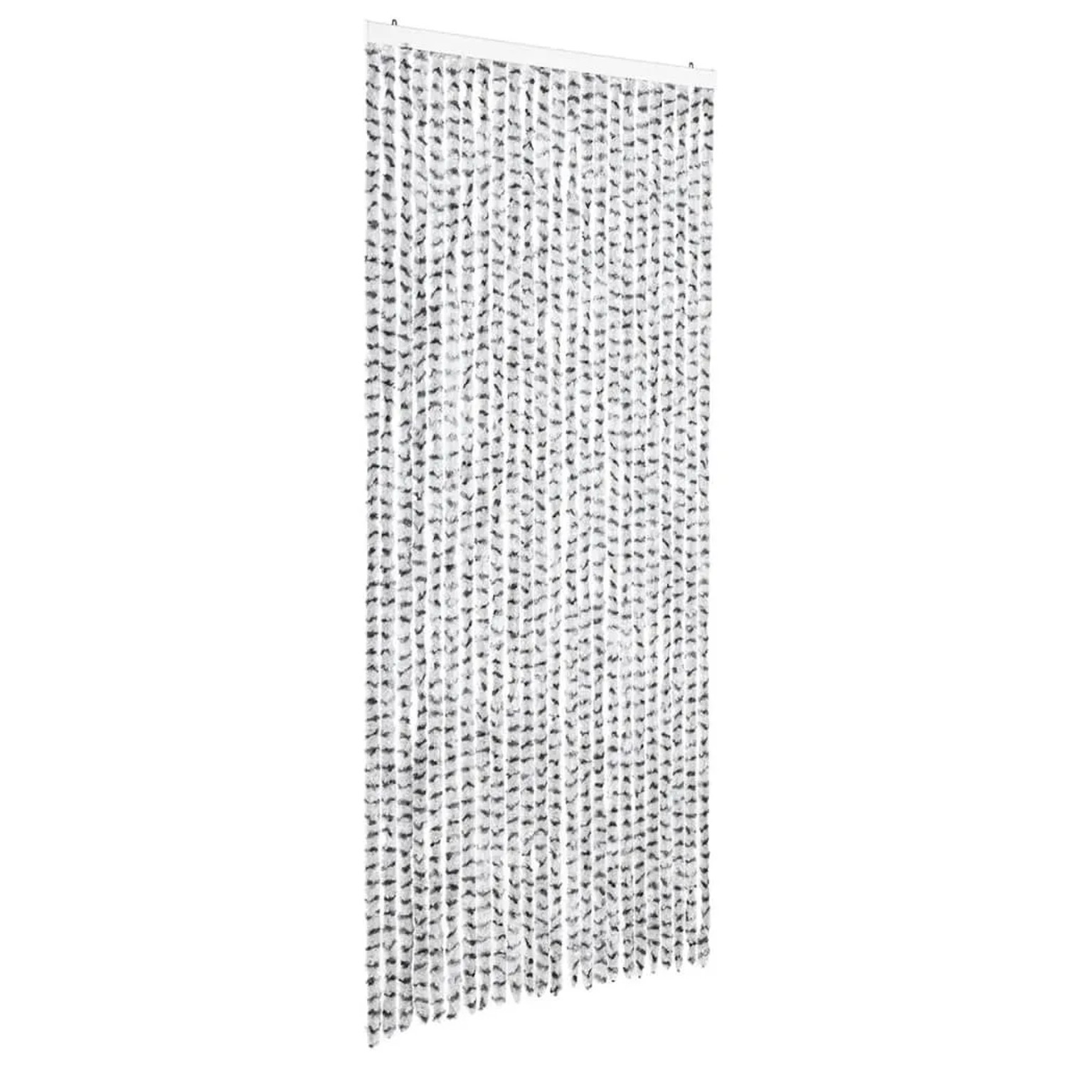 vidaXL Insektenschutz-Vorhang Hell- und Dunkelgrau 100x220 cm Chenille 325456