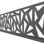System Dekorprofil Trigon, Anthrazit, 180 cm, für Zaunbau & Sichtschutz.