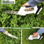 TRUTZHOLM Akku Rasentrimmer 20V 2in1 mit Gras- und Strauchklinge im Einsatz.