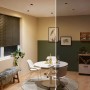 LED Einbaustrahler Set, 3er, schwarz/Eisen, warmweißes Licht in Wohnraum.