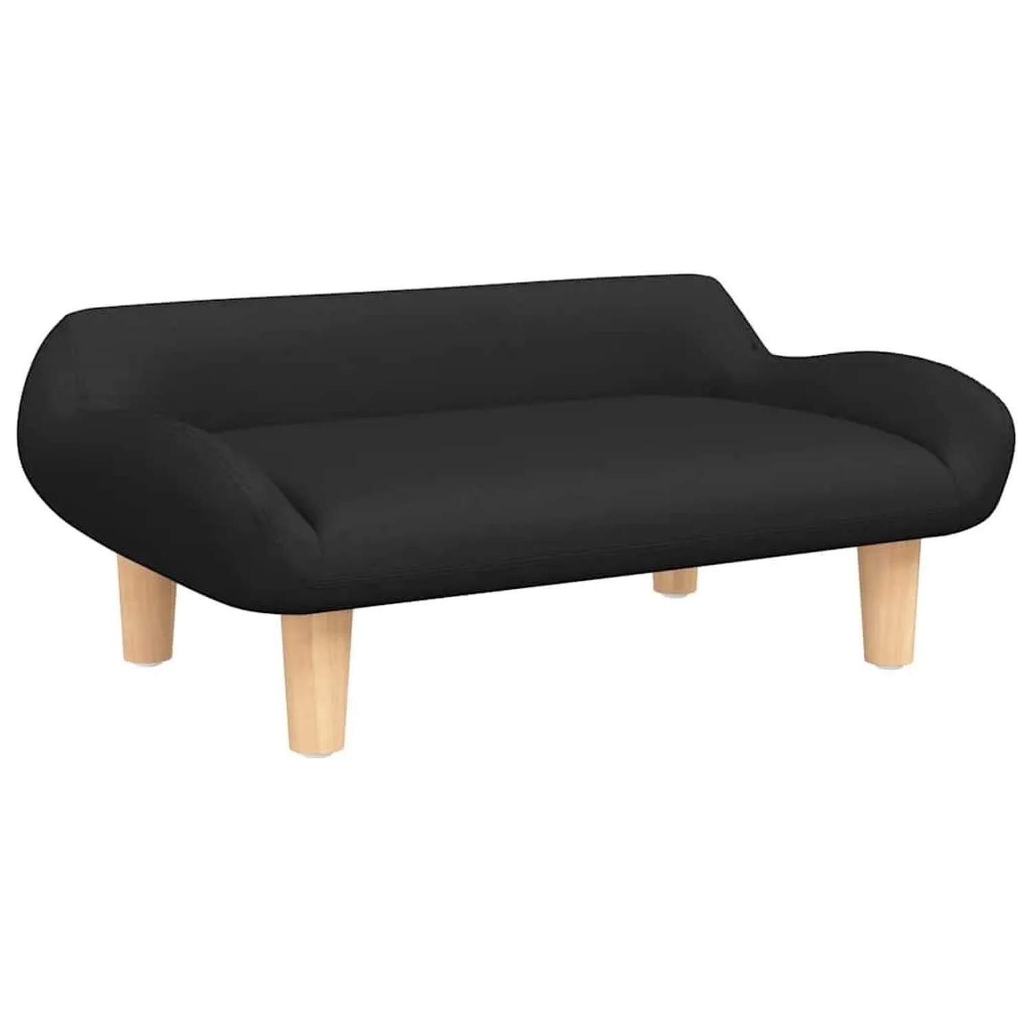vidaXL Kindersofa Schwarz 70x40x24 cm Stoff 3196348
