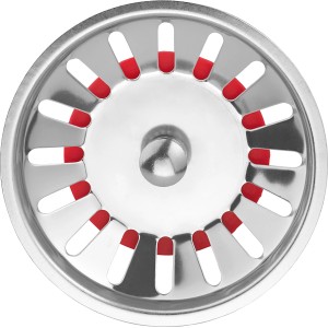 Siebkörbchen für Spüle aus Edelstahl, Zubehör für Spülen.