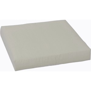 Beo Lounge-Sitzkissen Premium ZIP, 70x70 cm, Creme. Quadratisches Kissen für Loungemöbel.