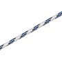 Schotleine, Ø 8 mm, weiß-blau-schwarz, als Meterware