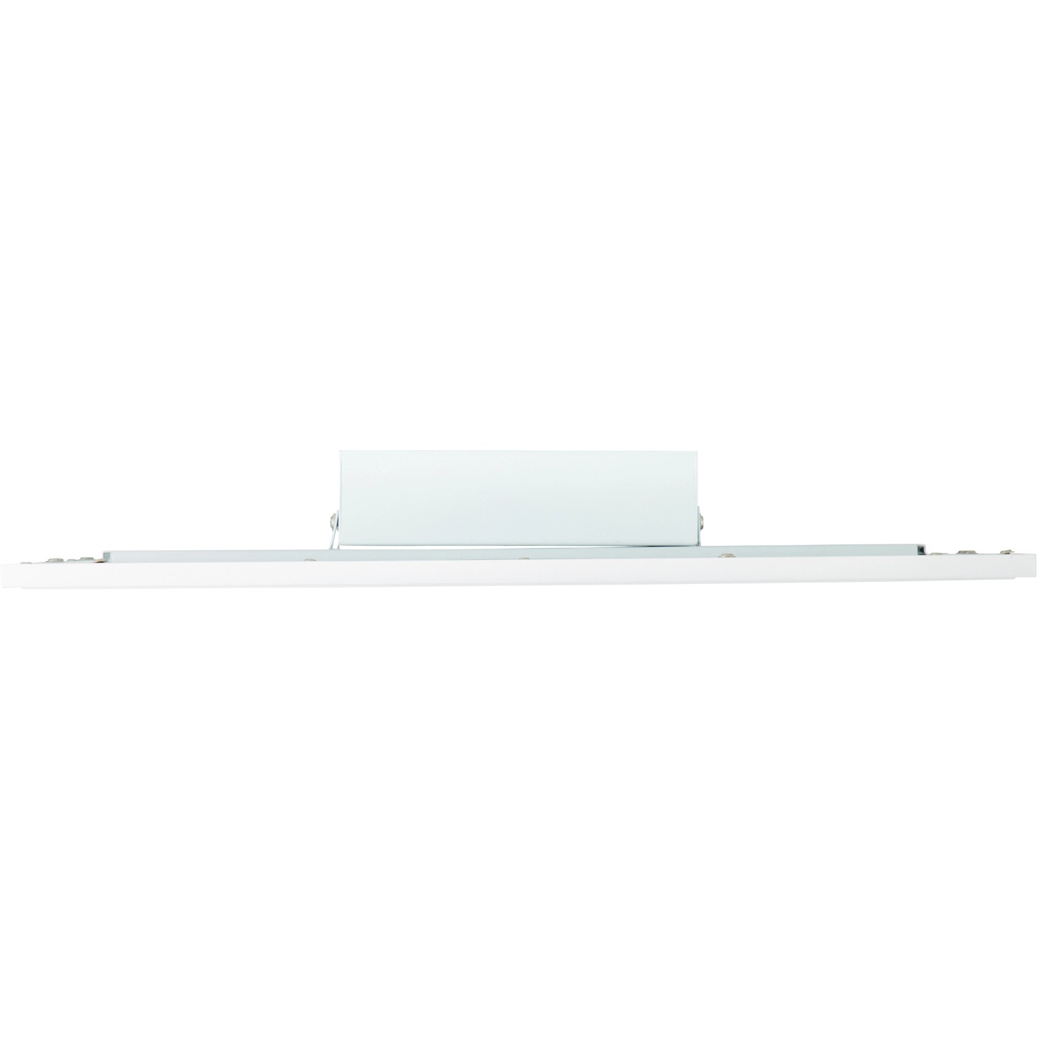 Weißes LED-Deckenpaneel Abie 40x40 cm mit RGB-Farbsteuerung für Innenräume.
