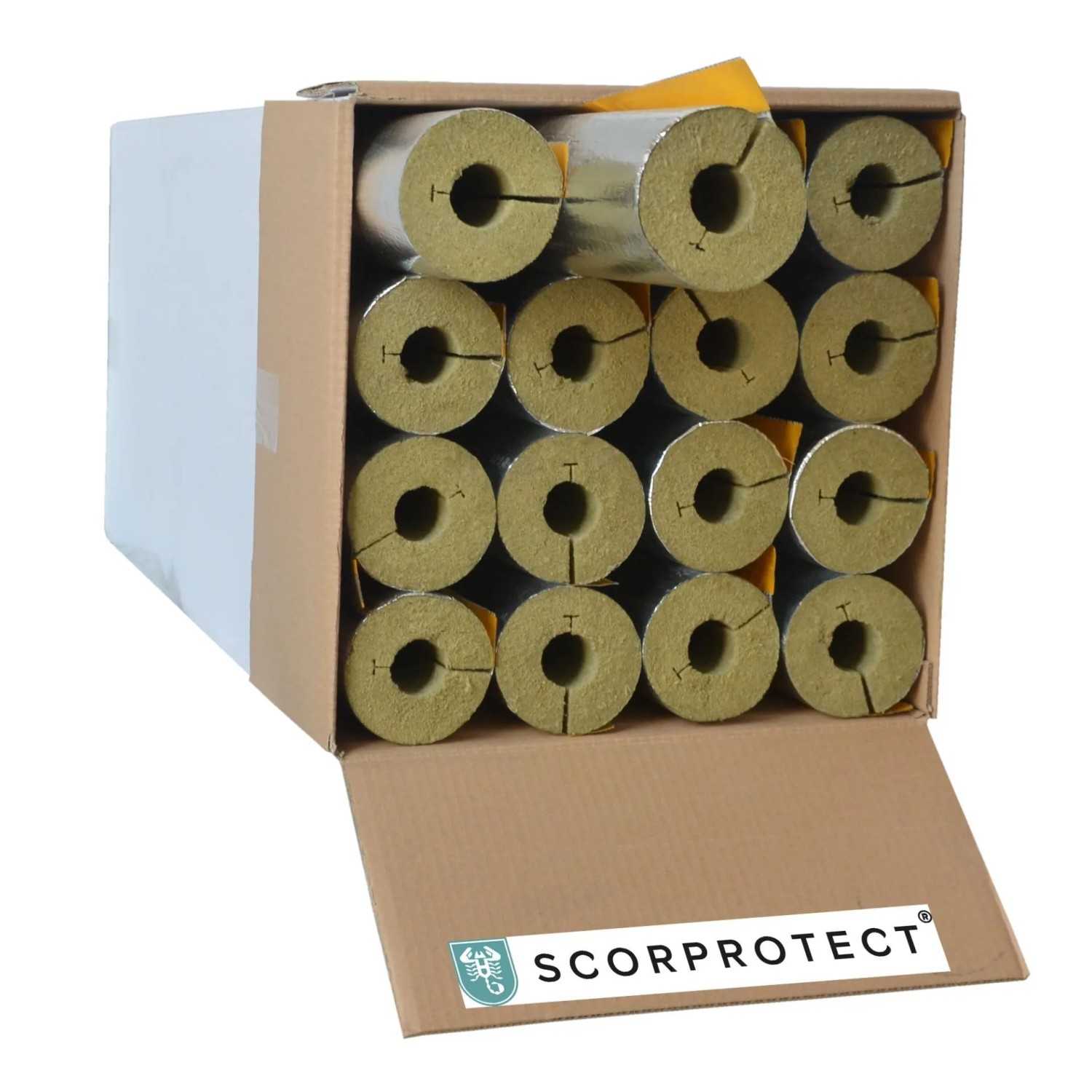 Scorprotect Karton Rohrisolierung Alu 35 MM X 30 MM