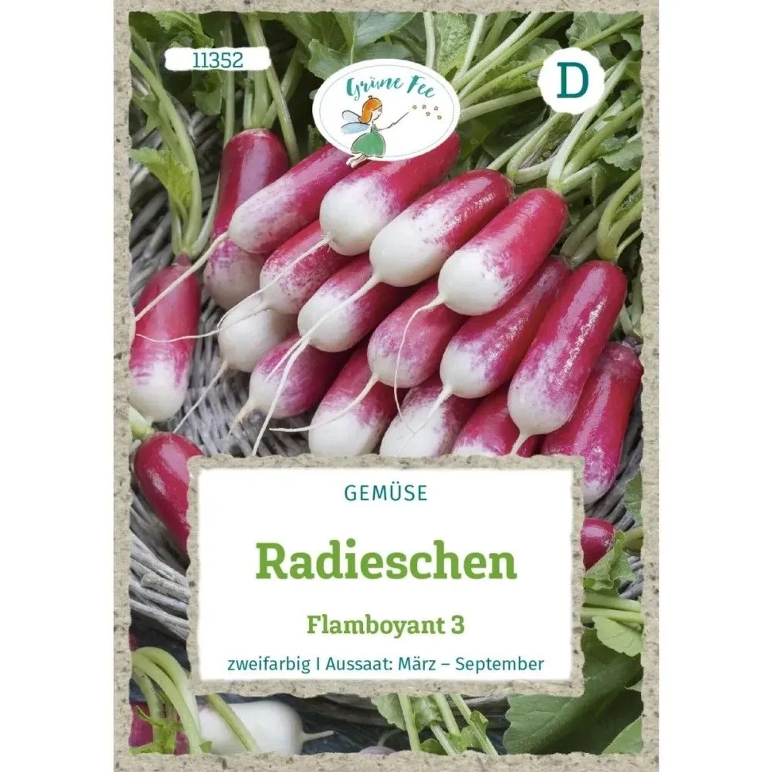 Grüne Fee Radieschen Flamboyant 3 Saatgut