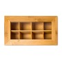 Relaxdays Teebox Bambus Natur Lackiert Luftdicht 8 Fächer 9 cm x 28 cm x 16 cm 0,8 kg_3